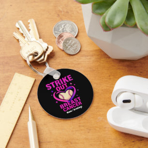 Porte-clés Strikeout Sensibilisation au cancer du sein Violen