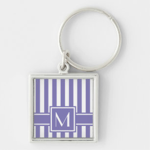 Porte-clés Stripe avec monogram