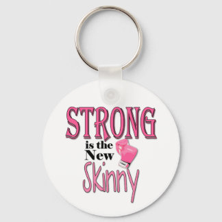 Porte-clés STRONG is the new Skinny! With Pink Boxing Gloves