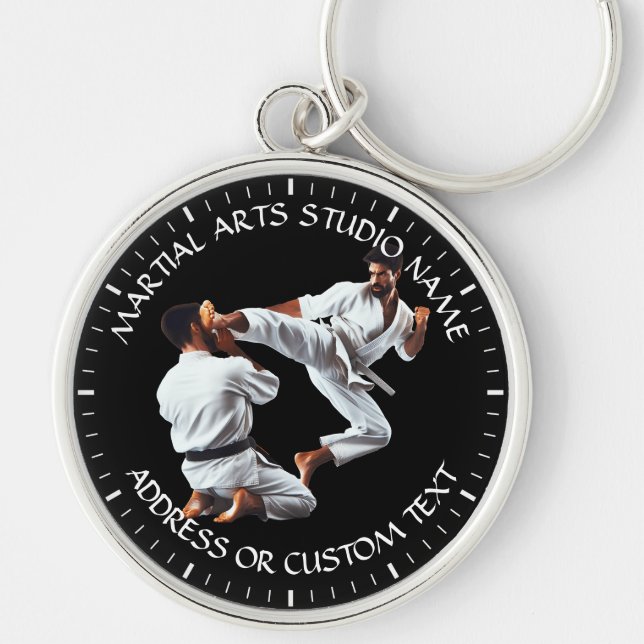 Porte-clés Studio Martial Arts Jiu-jitsu Karate Taekwondo (Devant)