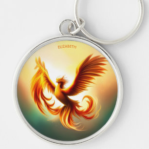 Porte-clés Style Art Déco Imaginaire Hausse Golden Phoenix