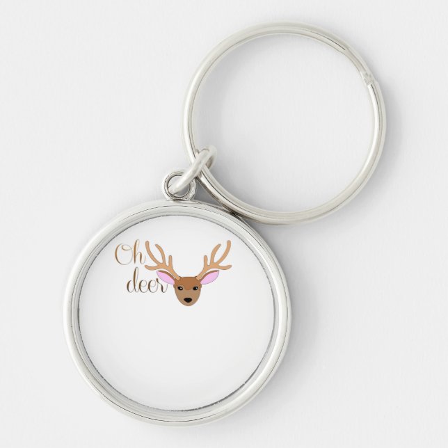 Porte-clés Style Artistique Oh Deer  (Devant)