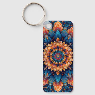 Porte-clés Style d'art numérique de fleur de mandala-23907