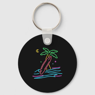 Porte-clés style de surf vintage des années 80 Miami surfeur