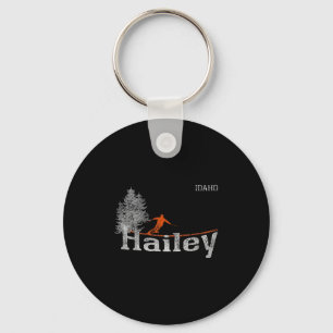 Porte-clés Style Hailey Idaho 1980 Ski Vintage