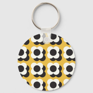 Porte-clés Style scandinave, motif vintage fleuri
