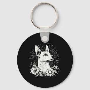 Porte-clés Style tatouage Lover Canaan Retro Chien