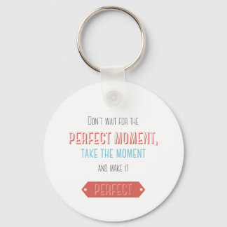 Porte-clés Style typographique rétro motivationnel