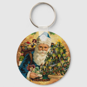 Porte-clés Style vintage St Nicolas (Père Noël) Noël