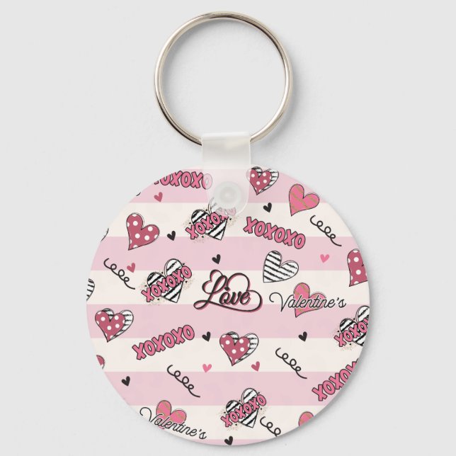 Porte-clés Style XOXO Valentine's Day (Recto)