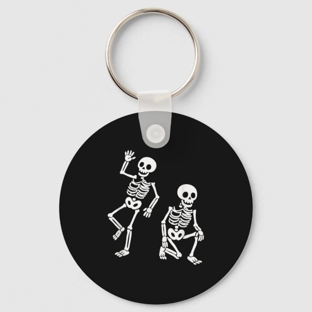 Porte-clés Subtil message caché anti Trump Danser Squelette (Recto)