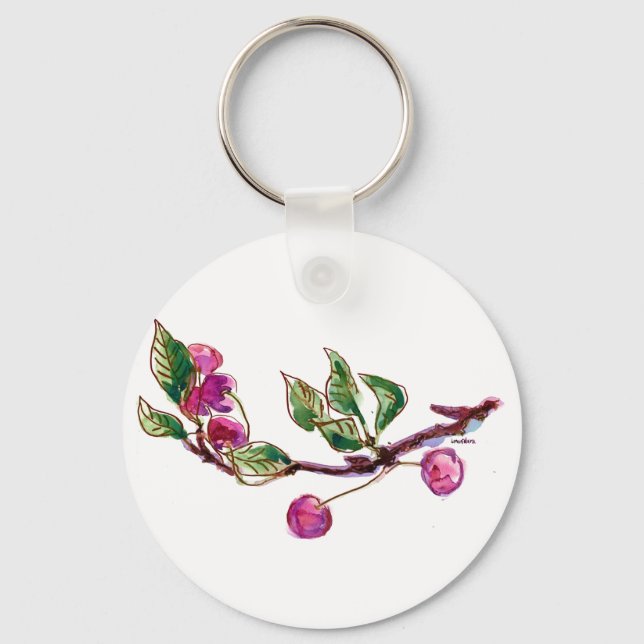 Porte-clés Succursale de cerise (Recto)