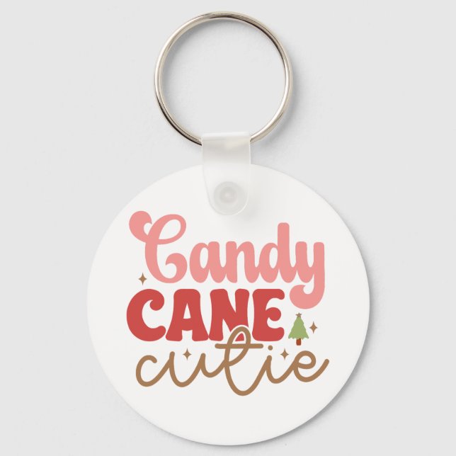 Porte-clés Sucre de canne Cutie Retro Vacances de Noël Super (Recto)