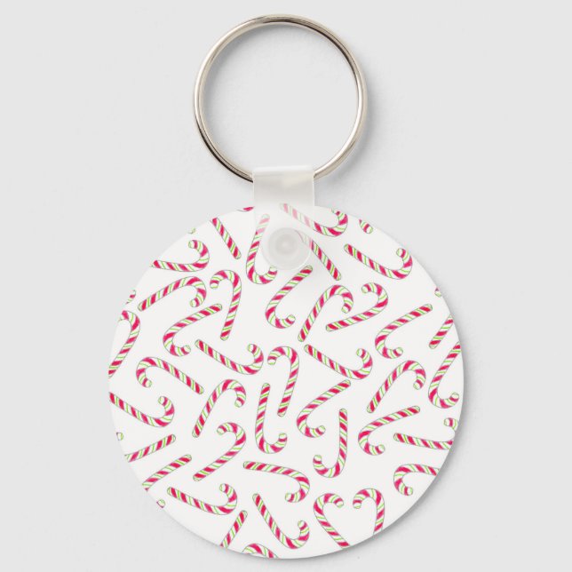 Porte-clés Sucre de canne de Noël motif (Recto)