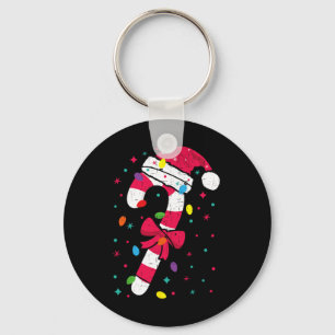 Porte-clés Sucre de canne de Noël Père Noël Xmas Enfants Enfa