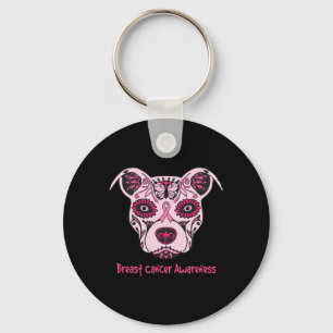 Porte-clés Sugar Pitbull Chien Breast Cancer de la poitrine j