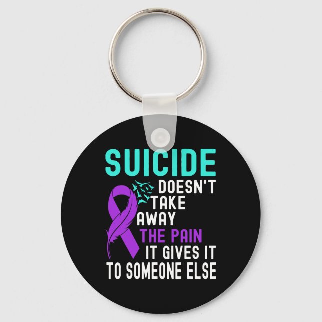 Porte-clés Suicide Awareness Mental Health Suicide Prevention (Recto)