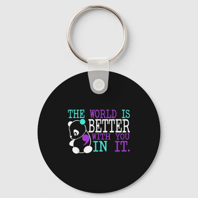 Porte-clés Suicide Awareness Suicide Prevention Suprt Survivo (Recto)