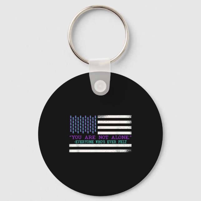 Porte-clés Suicide Awareness Suicide Prevention Suprt Survivo (Recto)