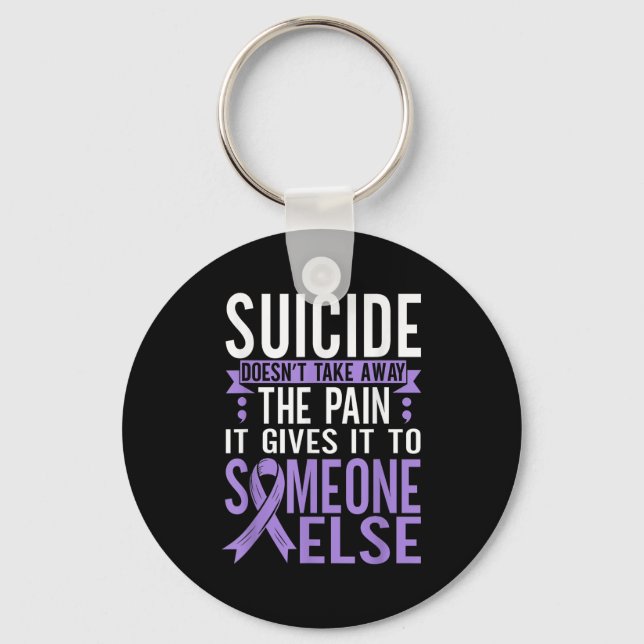 Porte-clés Suicide Awareness Suicide Prevention Suprt Survivo (Recto)
