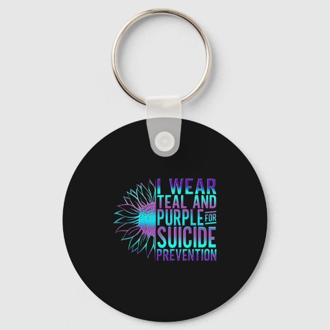 Porte-clés Suicide Awareness Suicide Prevention Suprt Survivo (Recto)