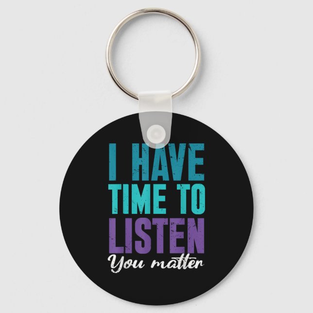 Porte-clés Suicide Prevention You _ I For Suprters  (Recto)