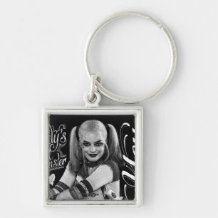 Porte-clés Suicide Squad   Harley Quinn Typography Photo