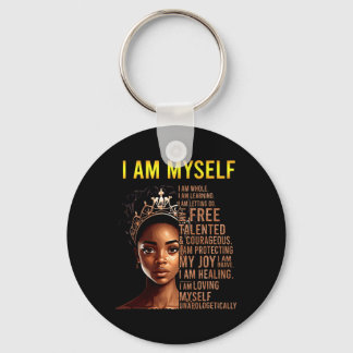 Porte-clés Suis Moi-Même Fille Noire Magique Noire Histoire M