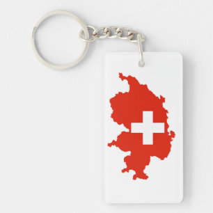 Porte-clés suisse drapeau suisse carte symbole suisse