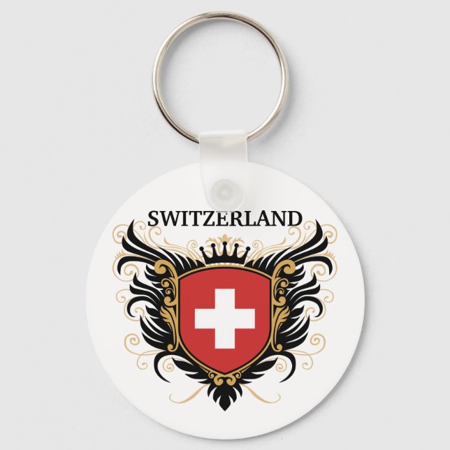 Porte-clés Suisse [personnaliser] (Recto)