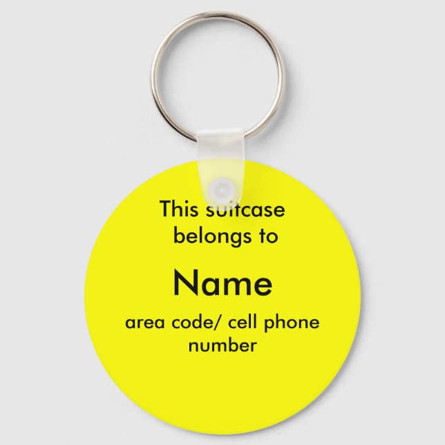 Porte-clés Suitcase ID tag (Recto)