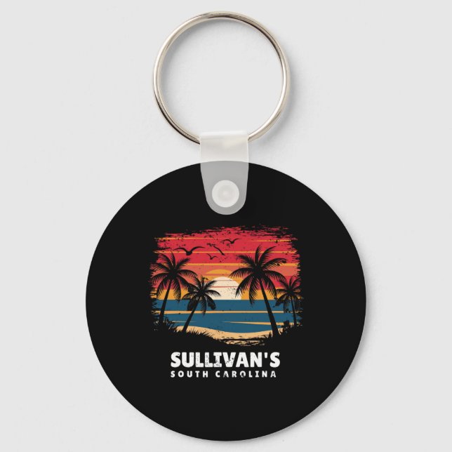 Porte-clés Sullivan's South Carolina Surfboarder Palmier So (Recto)