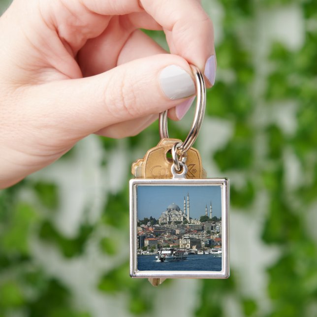 Porte-clés  Sultan Ahmed & Istanbul panorama, Turkey Keychain (main)