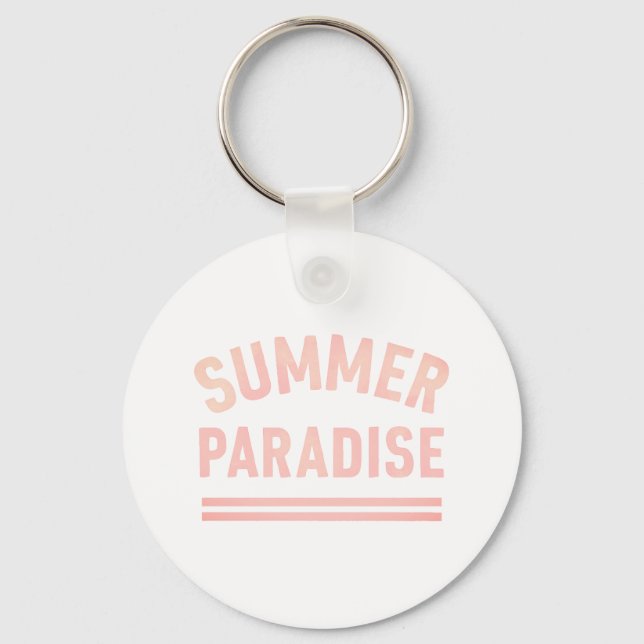 Porte-clés Summer Paradise T-Shirt - Pastel Styl (Recto)