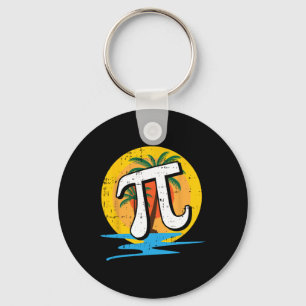 Porte-clés Summer Pi Day Retro Beach Math