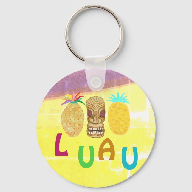 Porte-clés Summer Tiki Pineapple Luau (Recto)