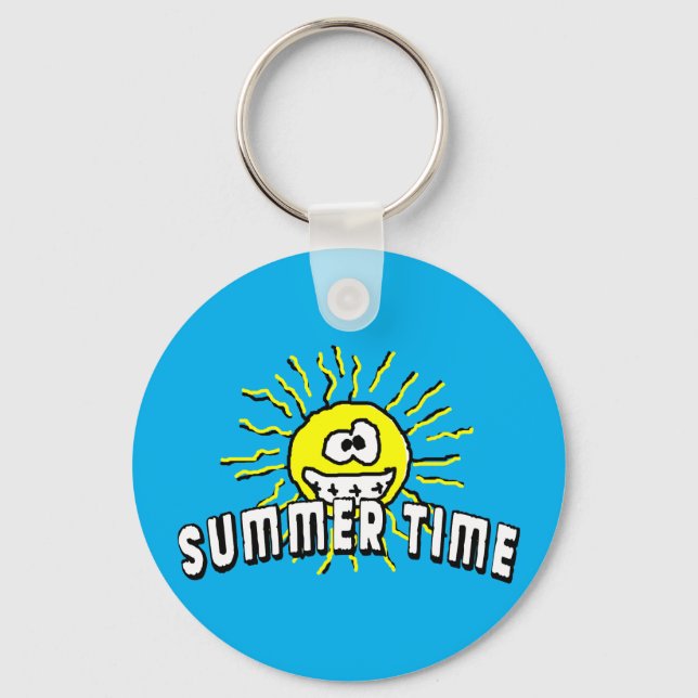 Porte-clés Summer Time - Happy Sun (Recto)