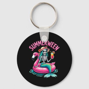 Porte-clés Summerween Mermaid Skeleton Beach Flamant rose Hal
