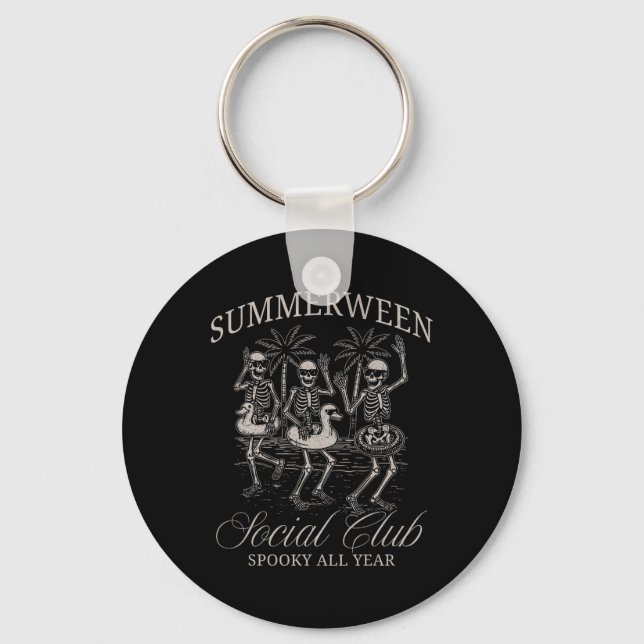 Porte-clés Summerween Social Club Skeleton Danser Summer Hal (Recto)