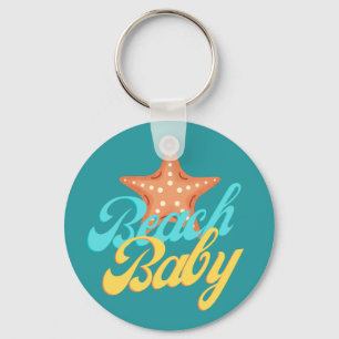 Porte-clés Summery Beach Baby Word Art 