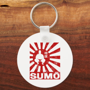 Porte-clés Sumo Retro Wrestler Design Vintage japonais