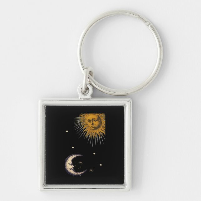 Porte-clés Sun And Moon 90s Whimsigoth Design (Devant)