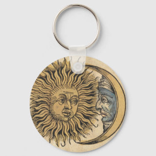 Porte-clés Sun et lune