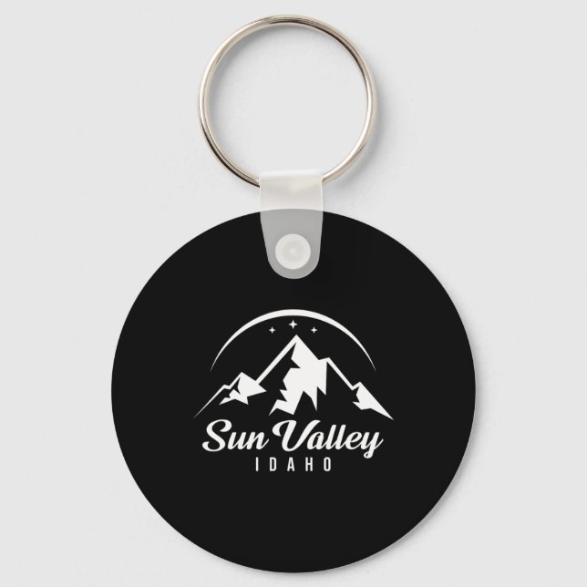 Porte-clés Sun Valley Idaho Station de ski Ski Snowboard (Recto)