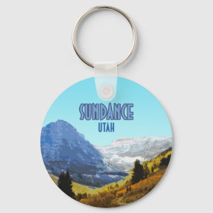 Porte-clés Sundance Utah Mountains Vintage
