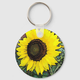 Porte-clés Sunflower large yellow