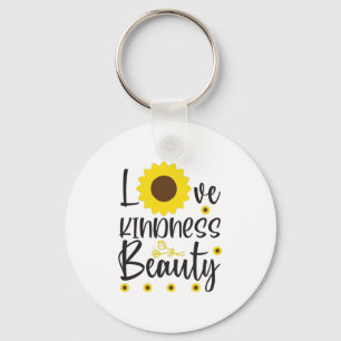 Porte-clés Sunflower Lover   Love Kindness Beauty