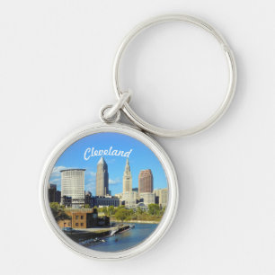 Porte-clés  Sunny Cleveland River Skyline