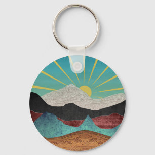 Porte-clés Sunrise Imaginaire de montagne