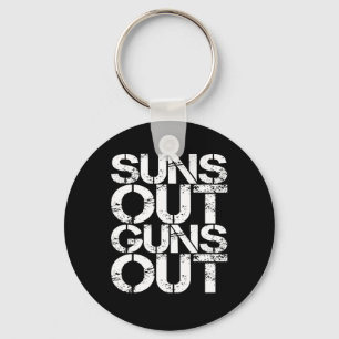 Porte-clés Suns Out Guns Sortir Entraînement Drôle Gym Muscle